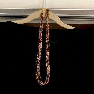Women’s five strand small bead necklace